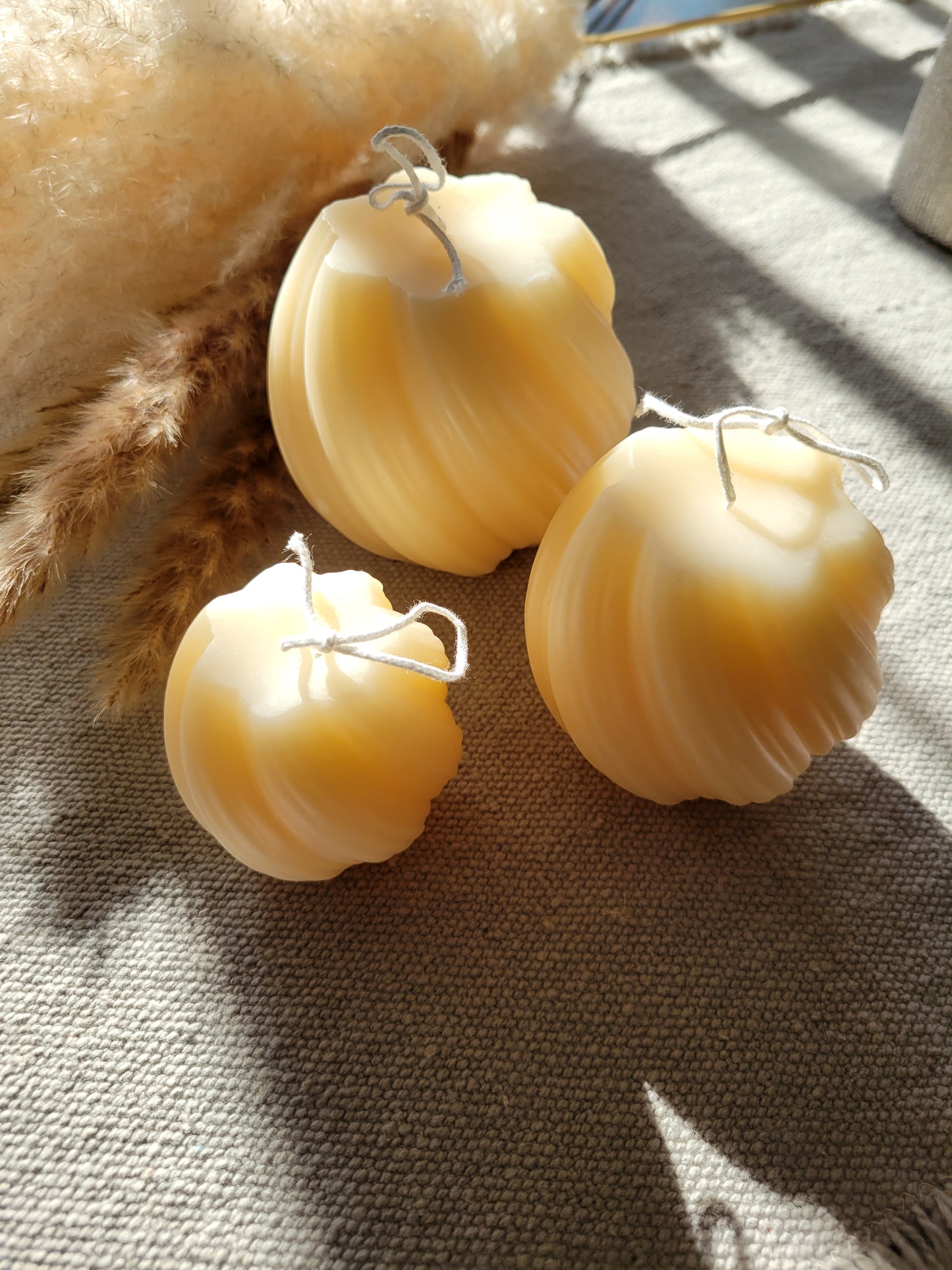 Swirl Decorative Candle Set of 3